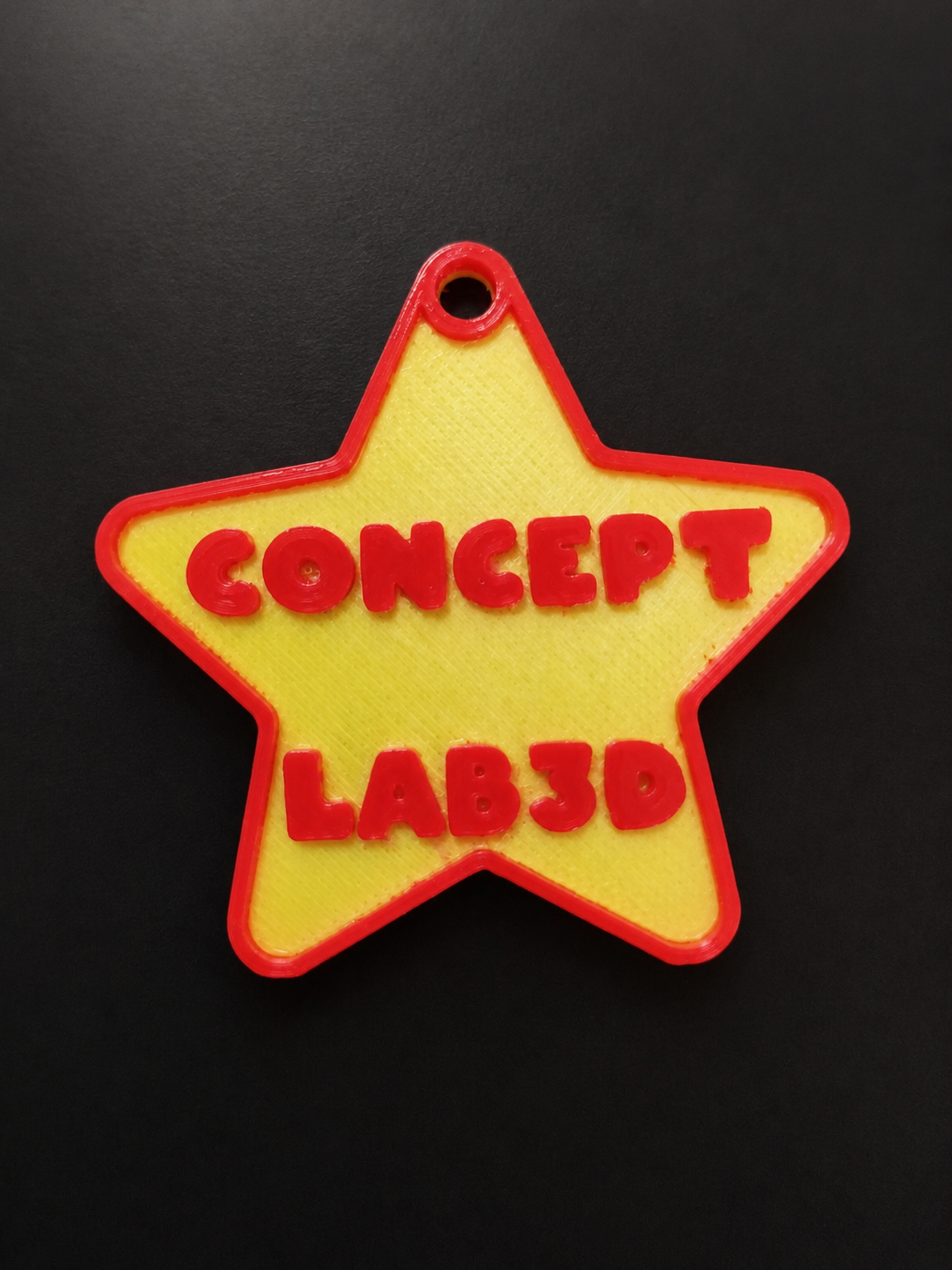 Porte-clés étoile Concept Lab 3D