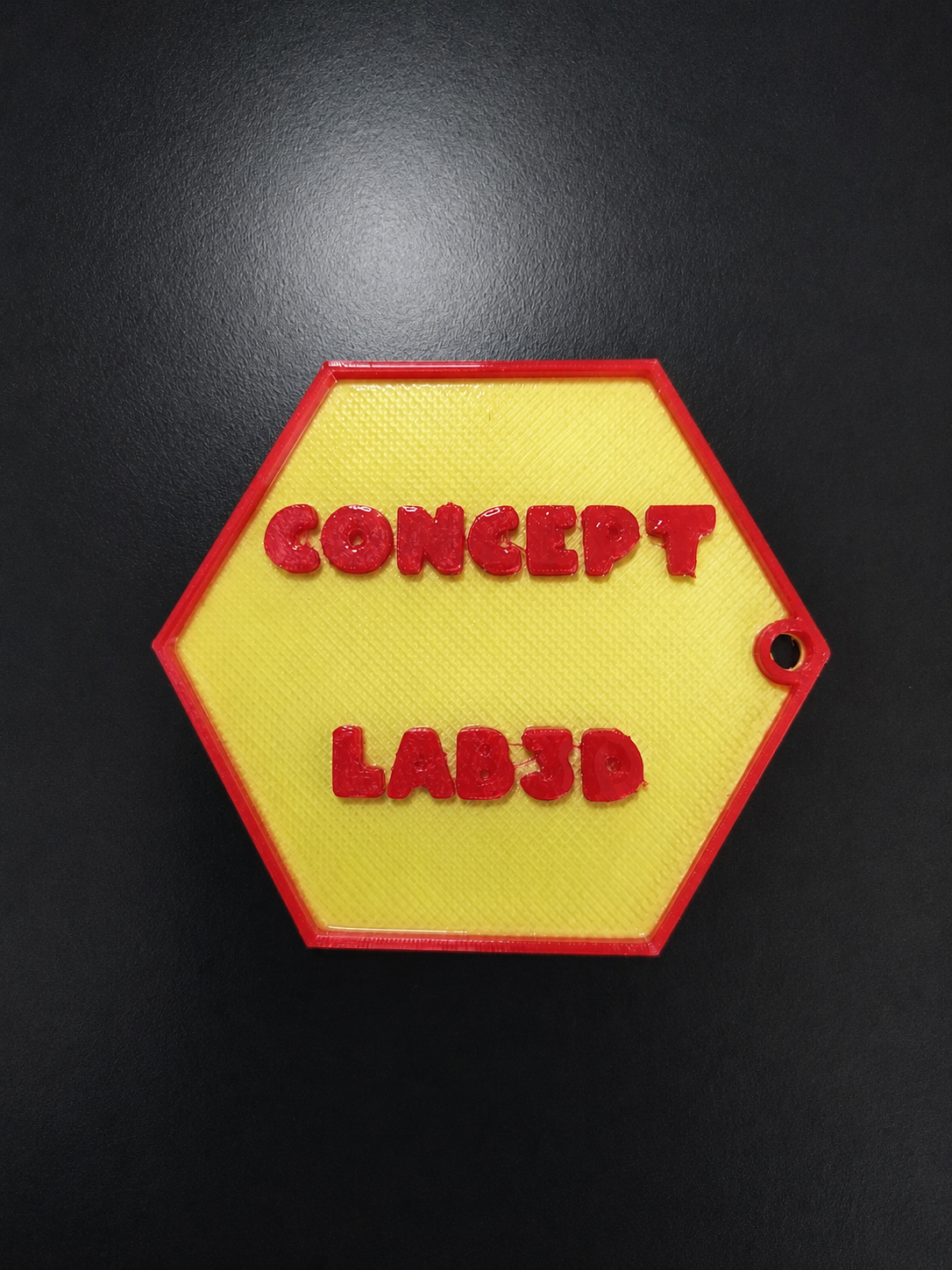 Porte-clés hexagonal Concept Lab 3D